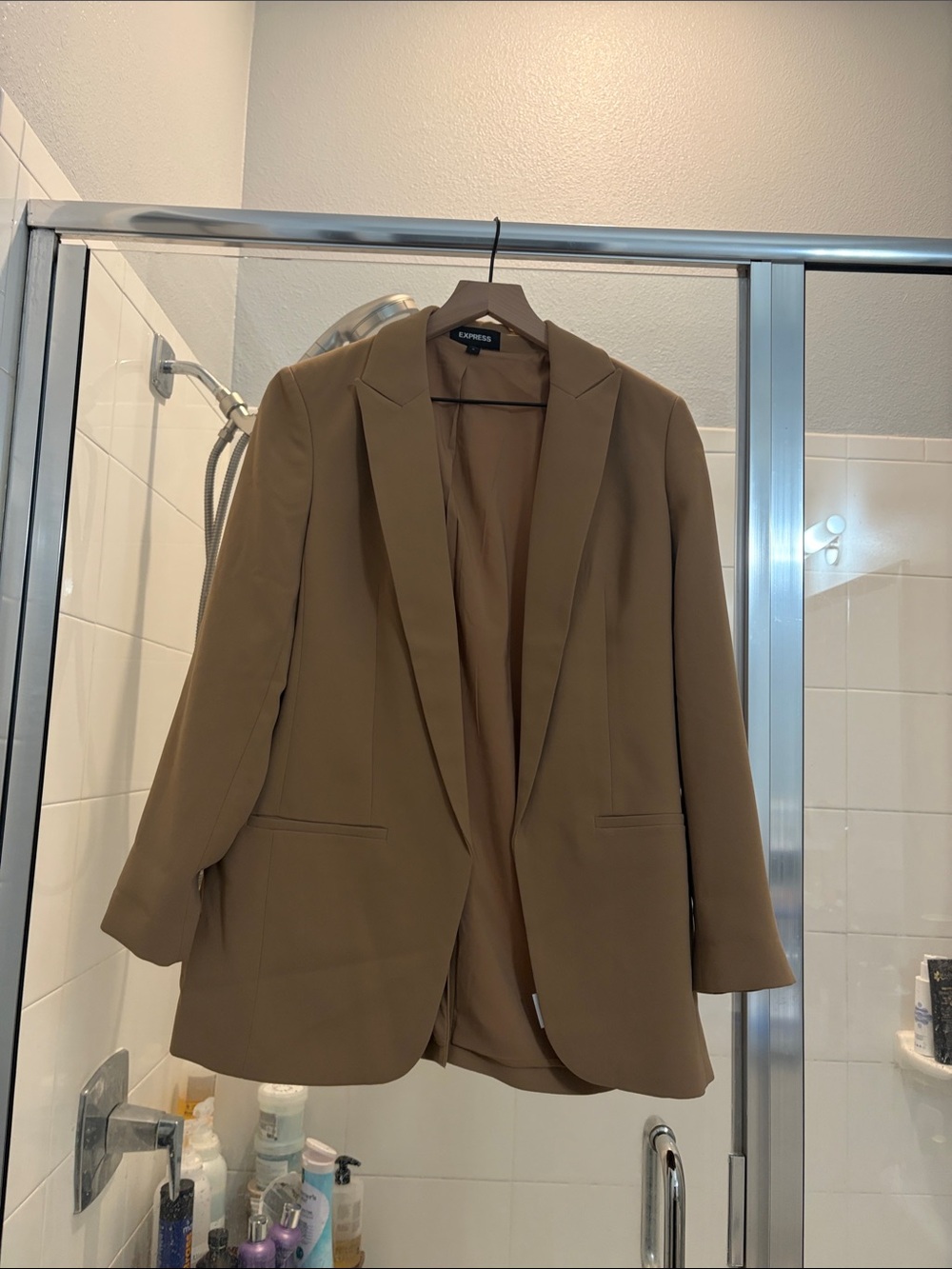Express Women's Tan longline Blazer Jacket M